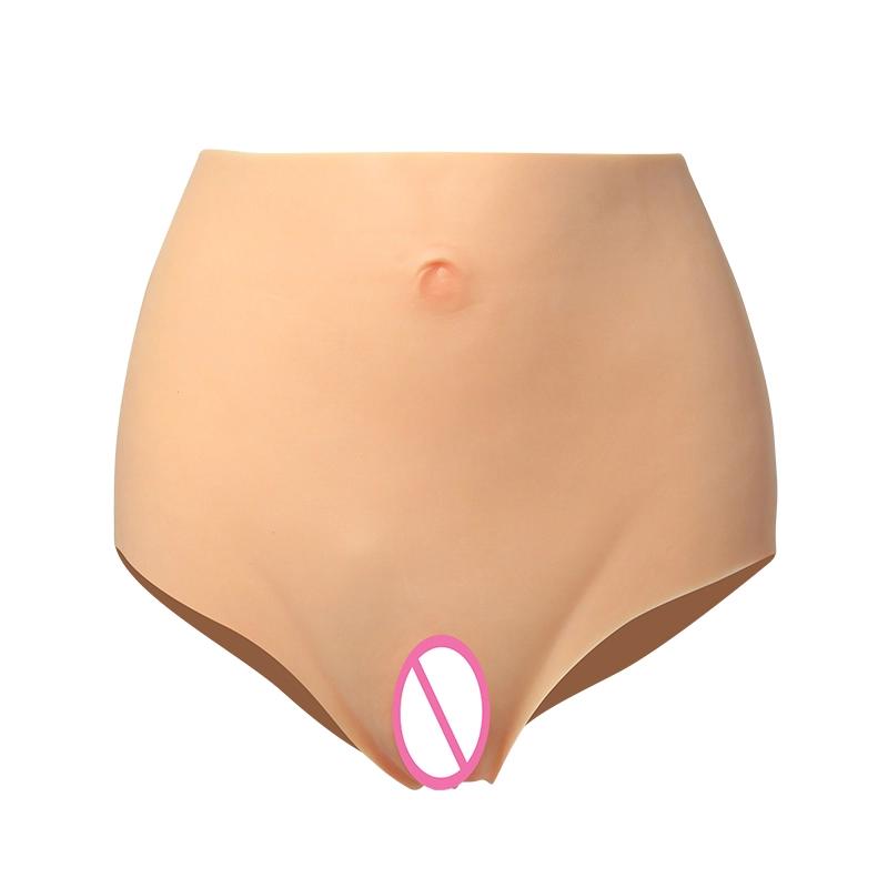 High waist Fake Vagina Silicone Panties