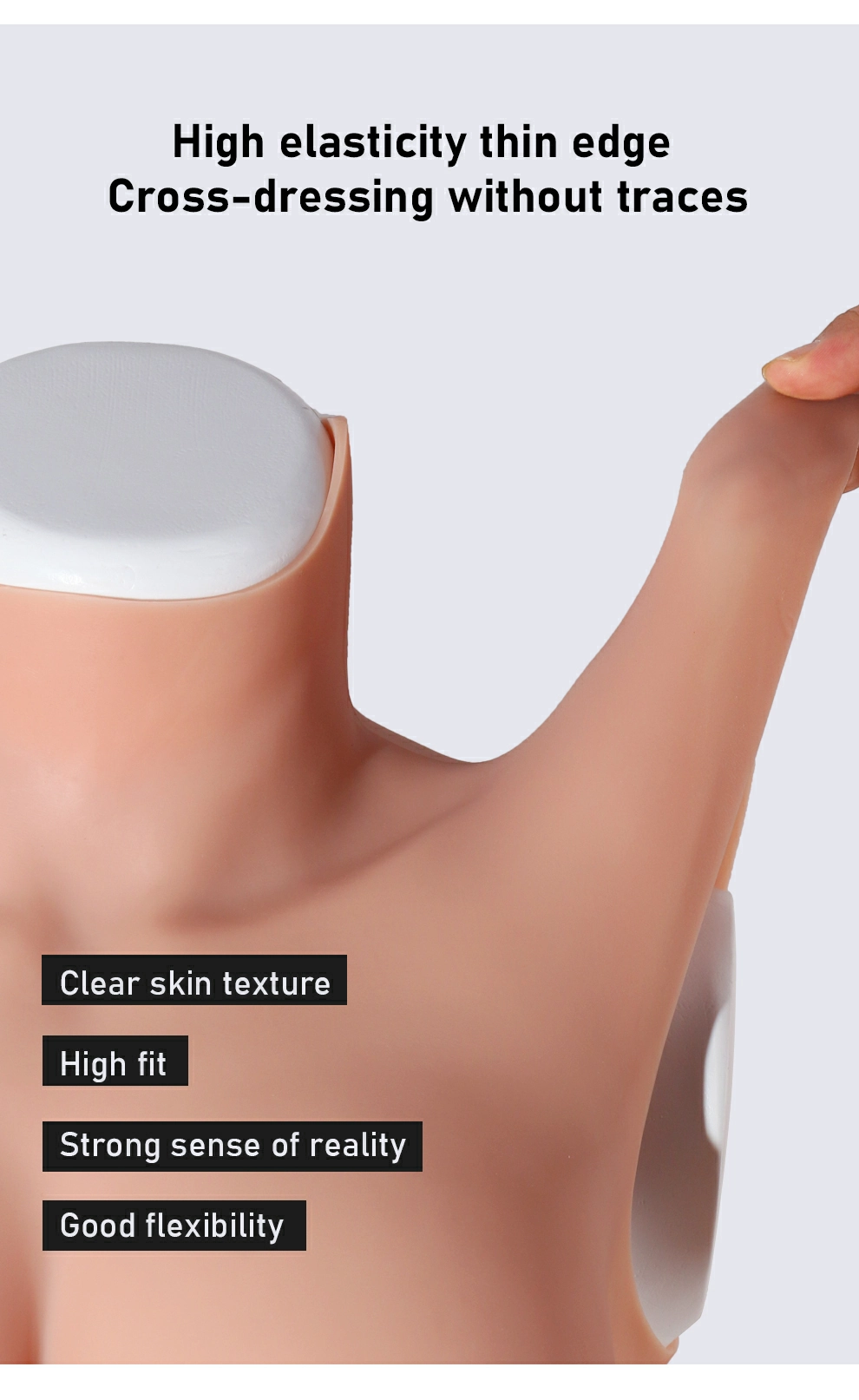 8th Generation L–E Cup Half-Body Silicone Breastplate detail 3