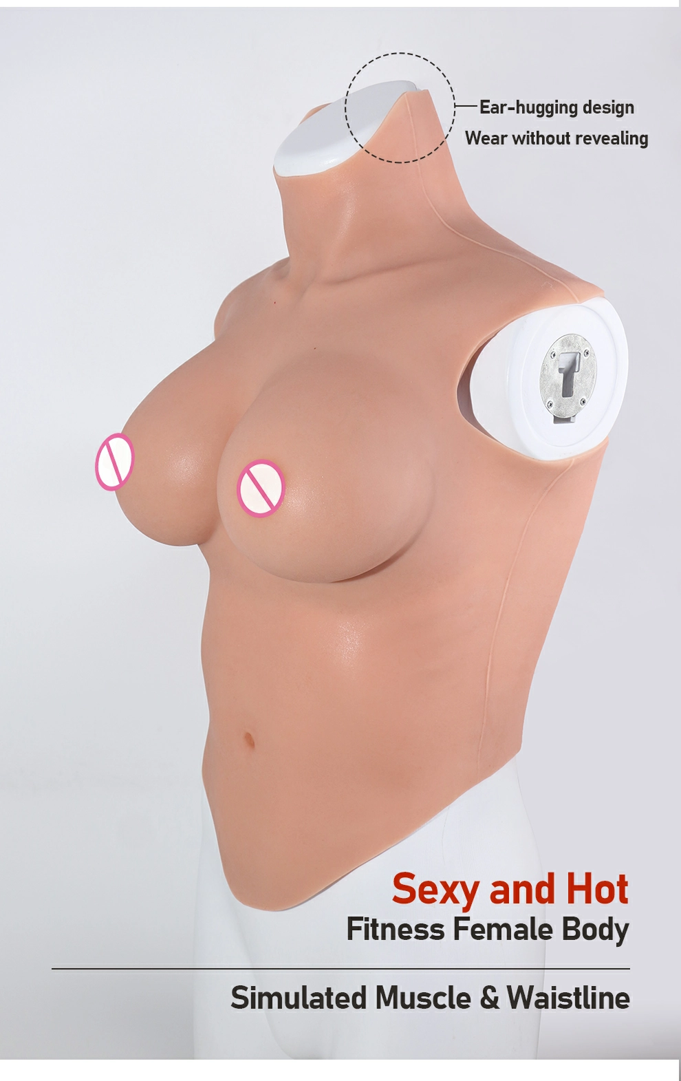 8th Generation L–E Cup Half-Body Silicone Breastplate detail 6