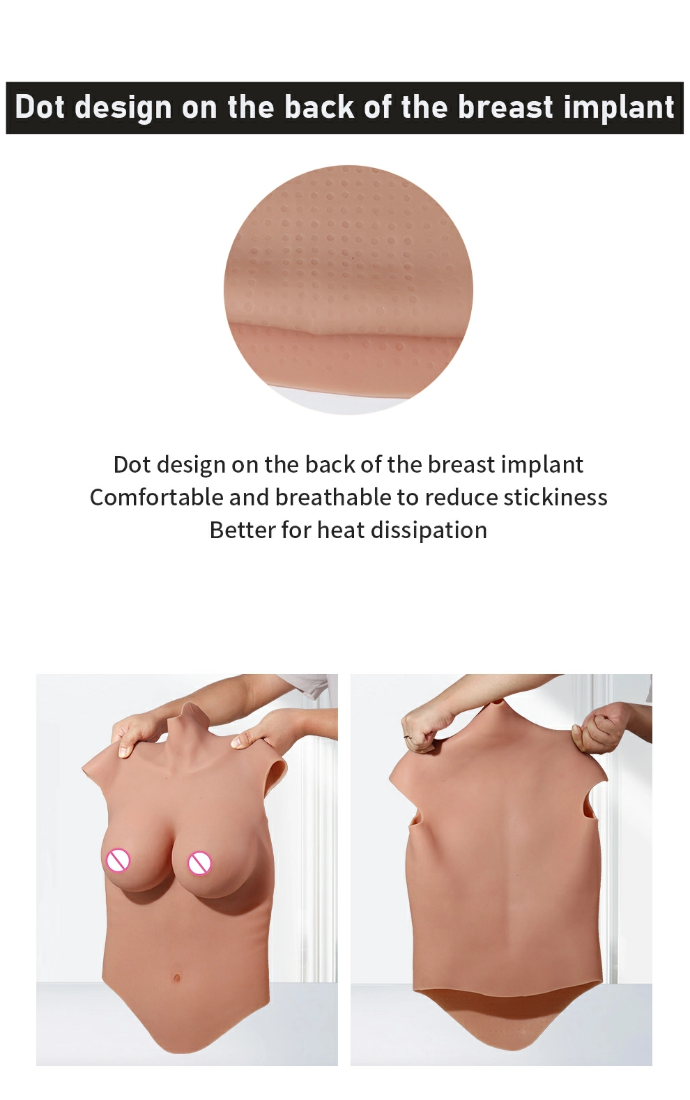 8th Generation L–E Cup Half-Body Silicone Breastplate detail 9