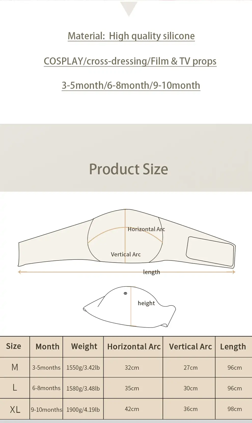 Seamless Silicone Pregnancy Belly — 1–9 Month Simulation detail 7