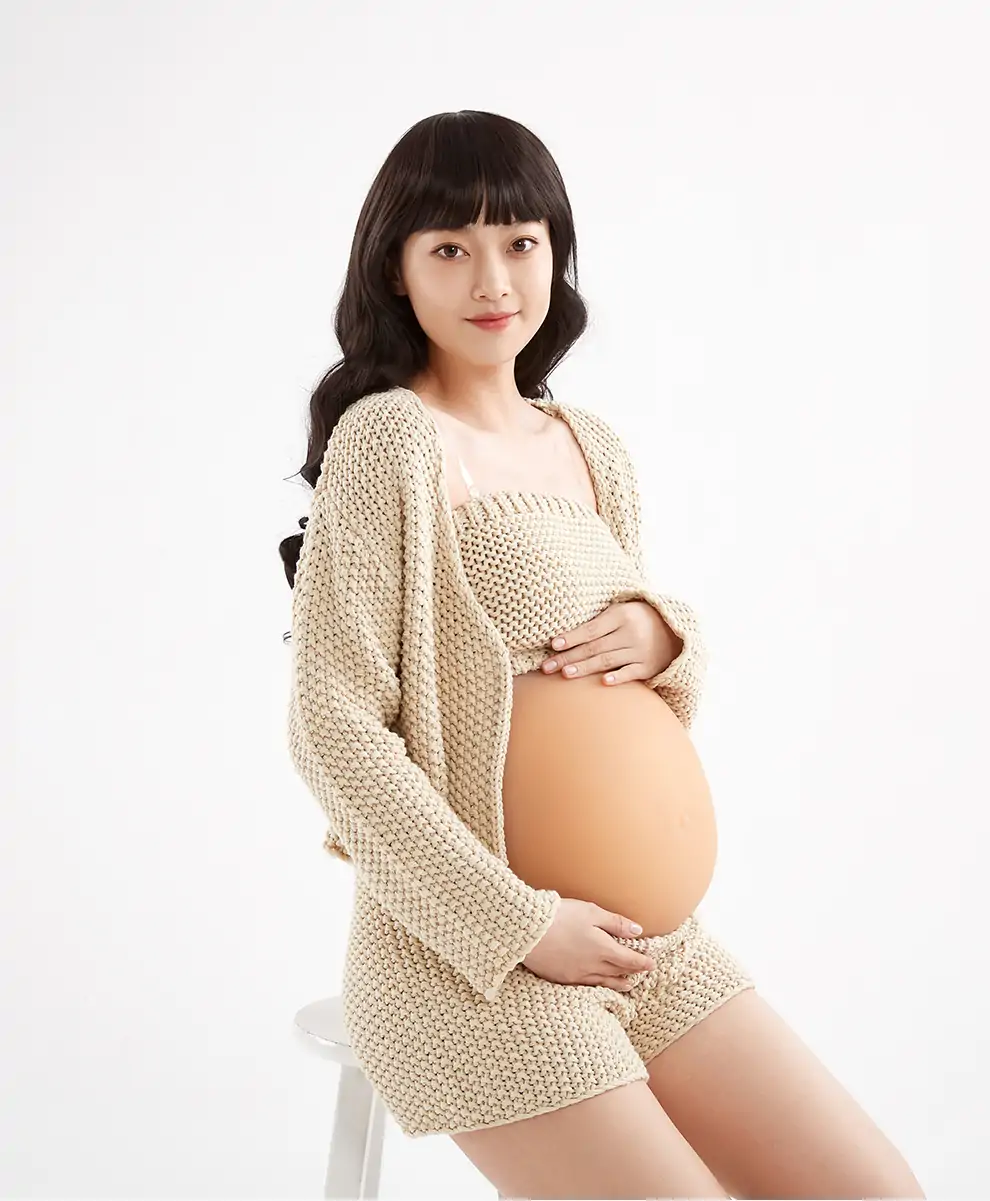 Seamless Silicone Pregnancy Belly — 1–9 Month Simulation detail 11