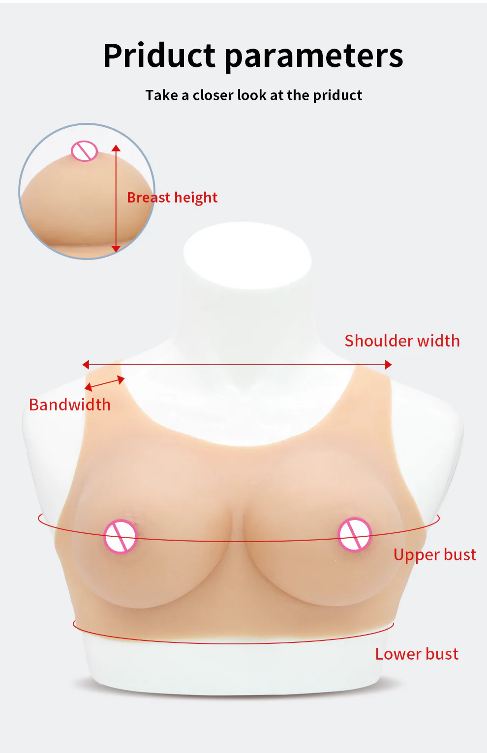 T-1 Classic Teardrop Silicone Breastplate detail 21