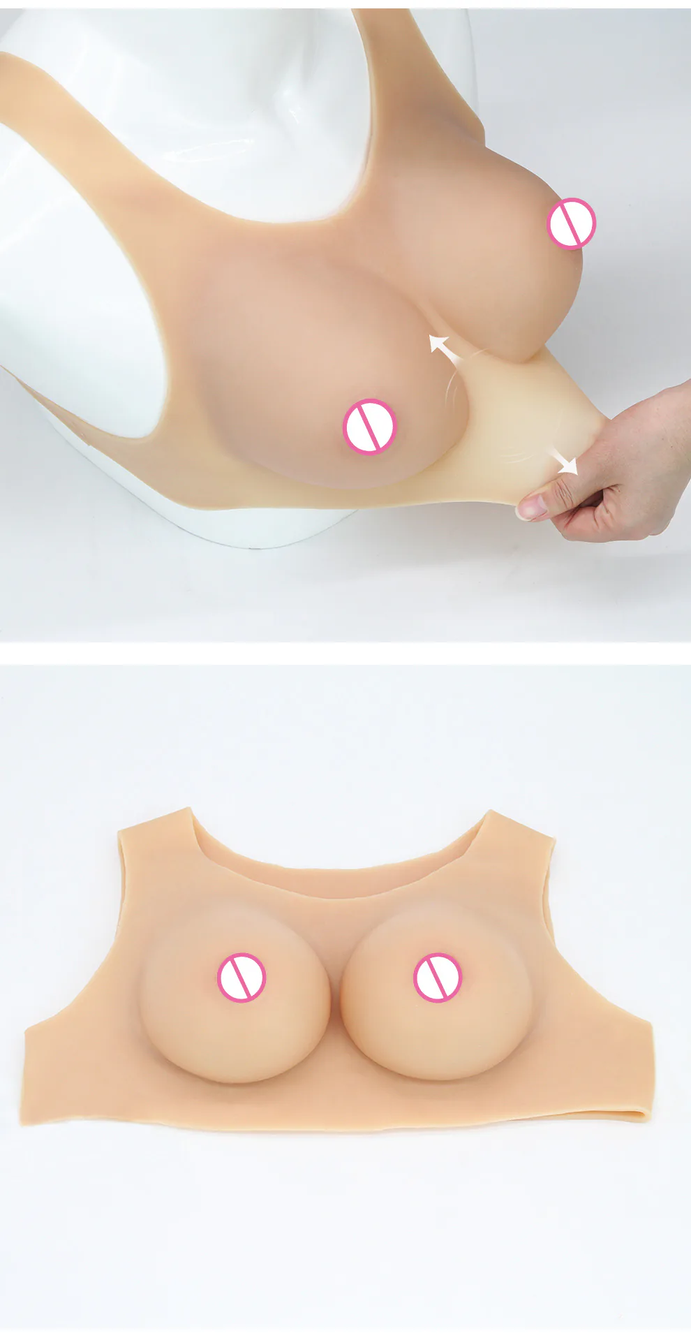 T-1 Classic Teardrop Silicone Breastplate detail 27