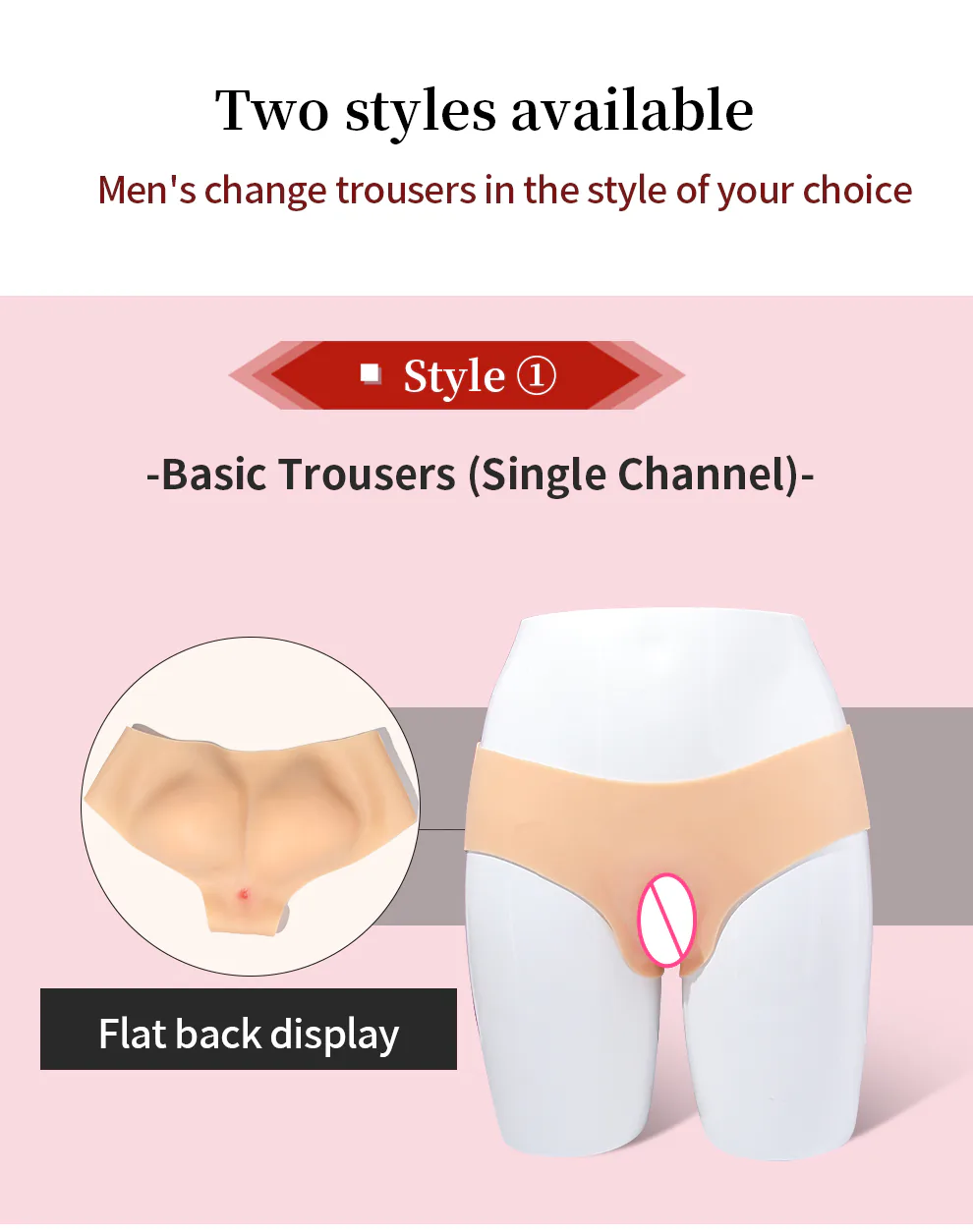 Fake Vagina Silicone Triangle Panties — Realistic Detail detail 3