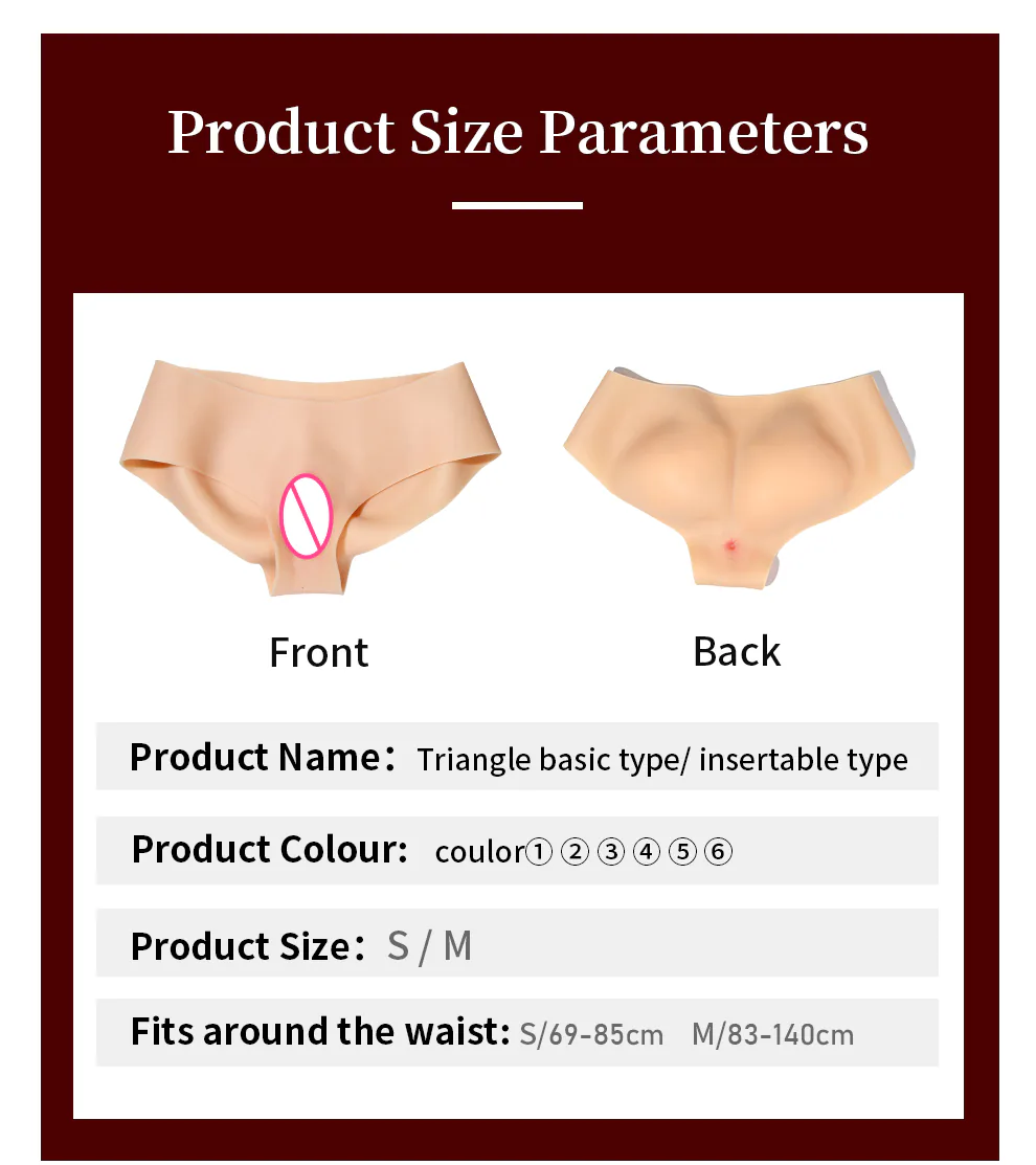 Fake Vagina Silicone Triangle Panties — Realistic Detail detail 17