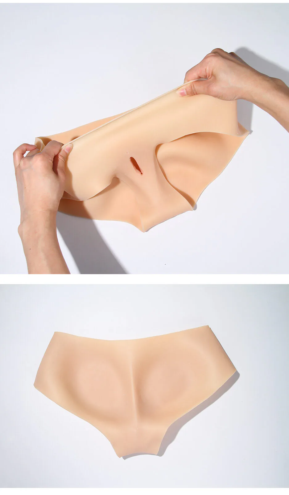Fake Vagina Silicone Triangle Panties — Realistic Detail detail 25